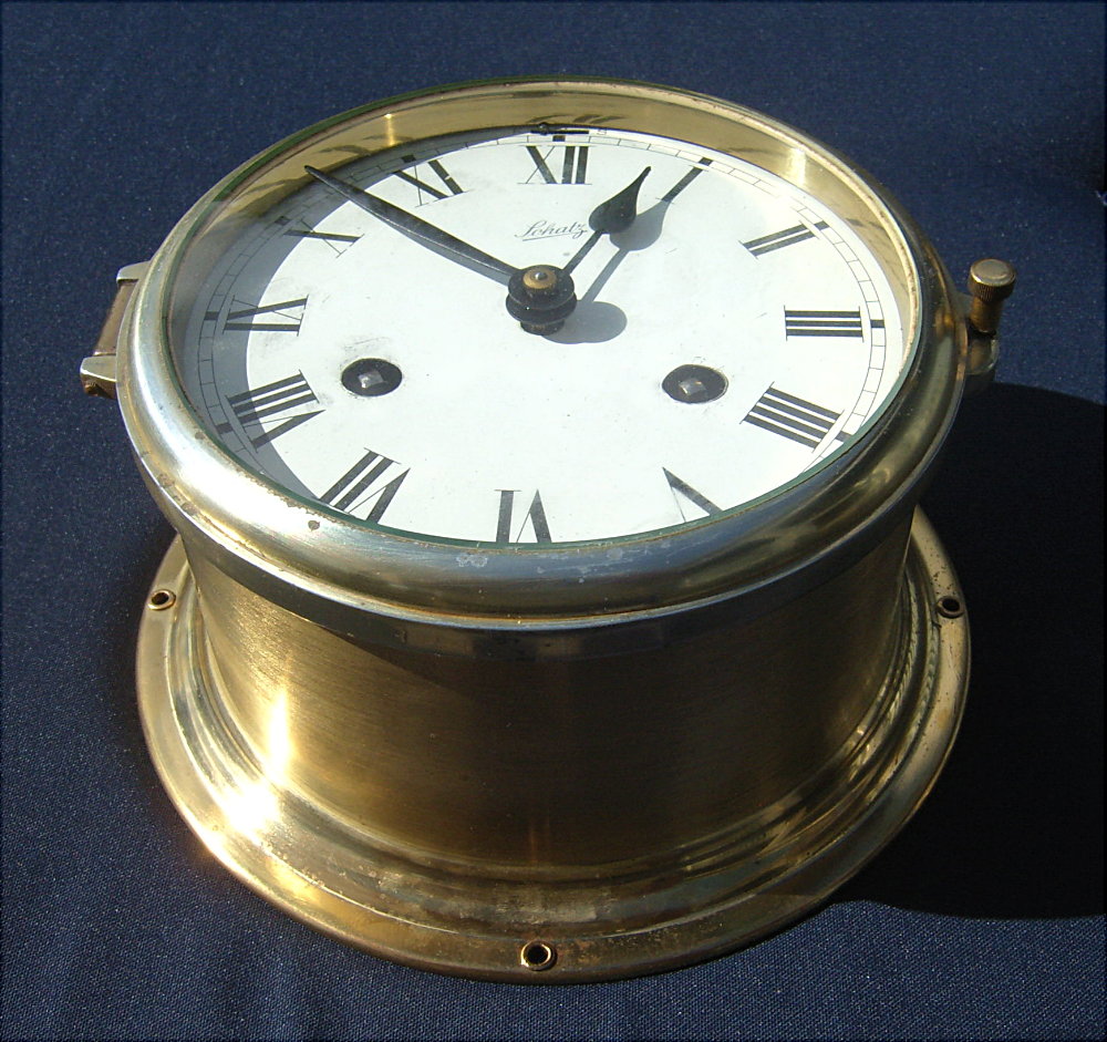 Vintage August Schatz & Söhne 8 day ship bell clock eBay